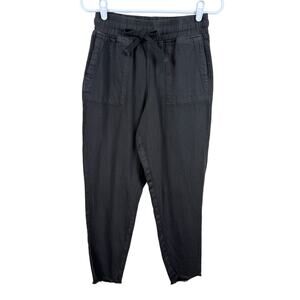 Women's‎ OAT New York Brown Jogger Pull On Elastic Waist Raw Hem Casual Pant XS